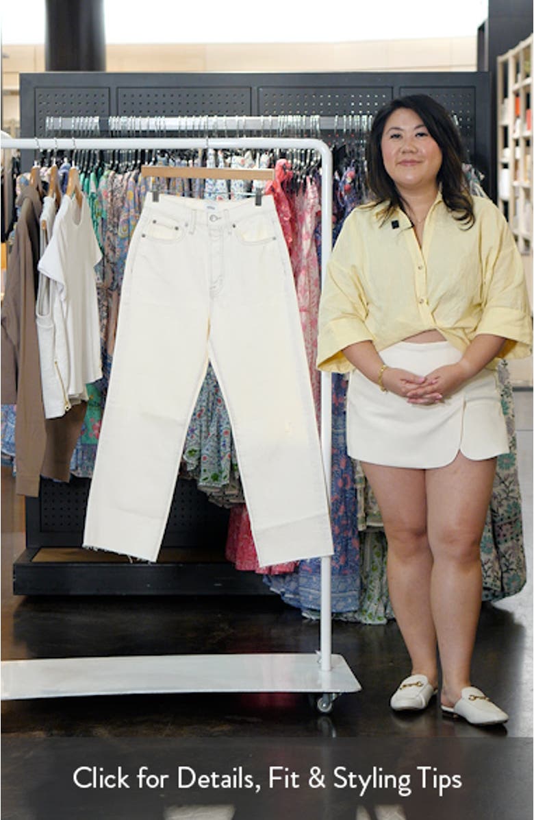 Cassie High Waist Crop Straight Leg Jeans, sales video thumbnail