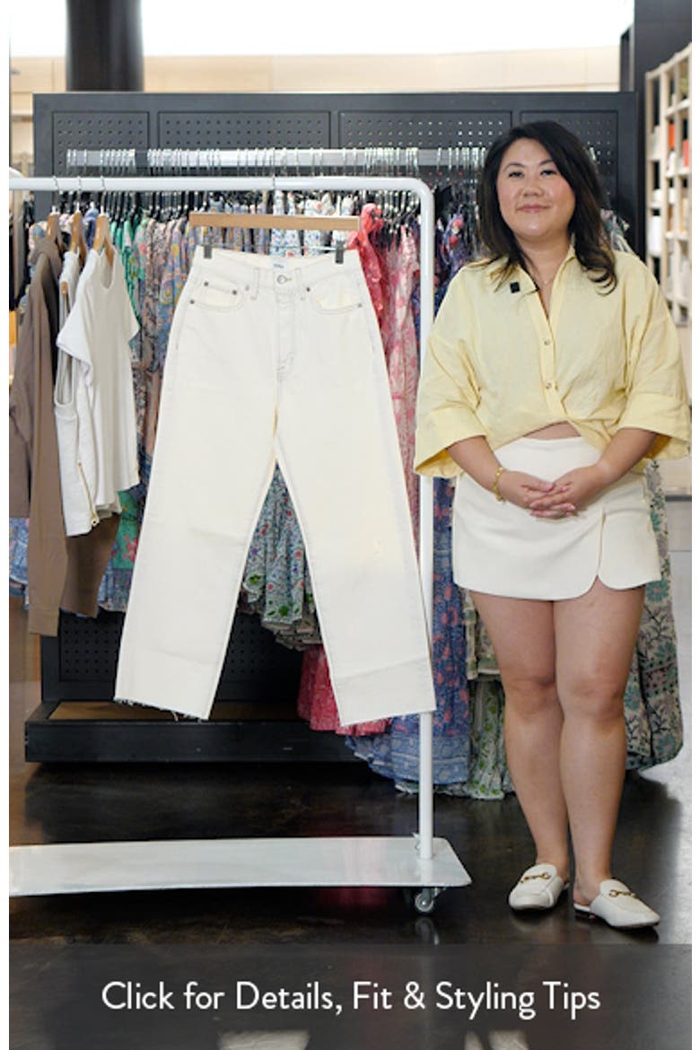 Cassie High Waist Crop Straight Leg Jeans video