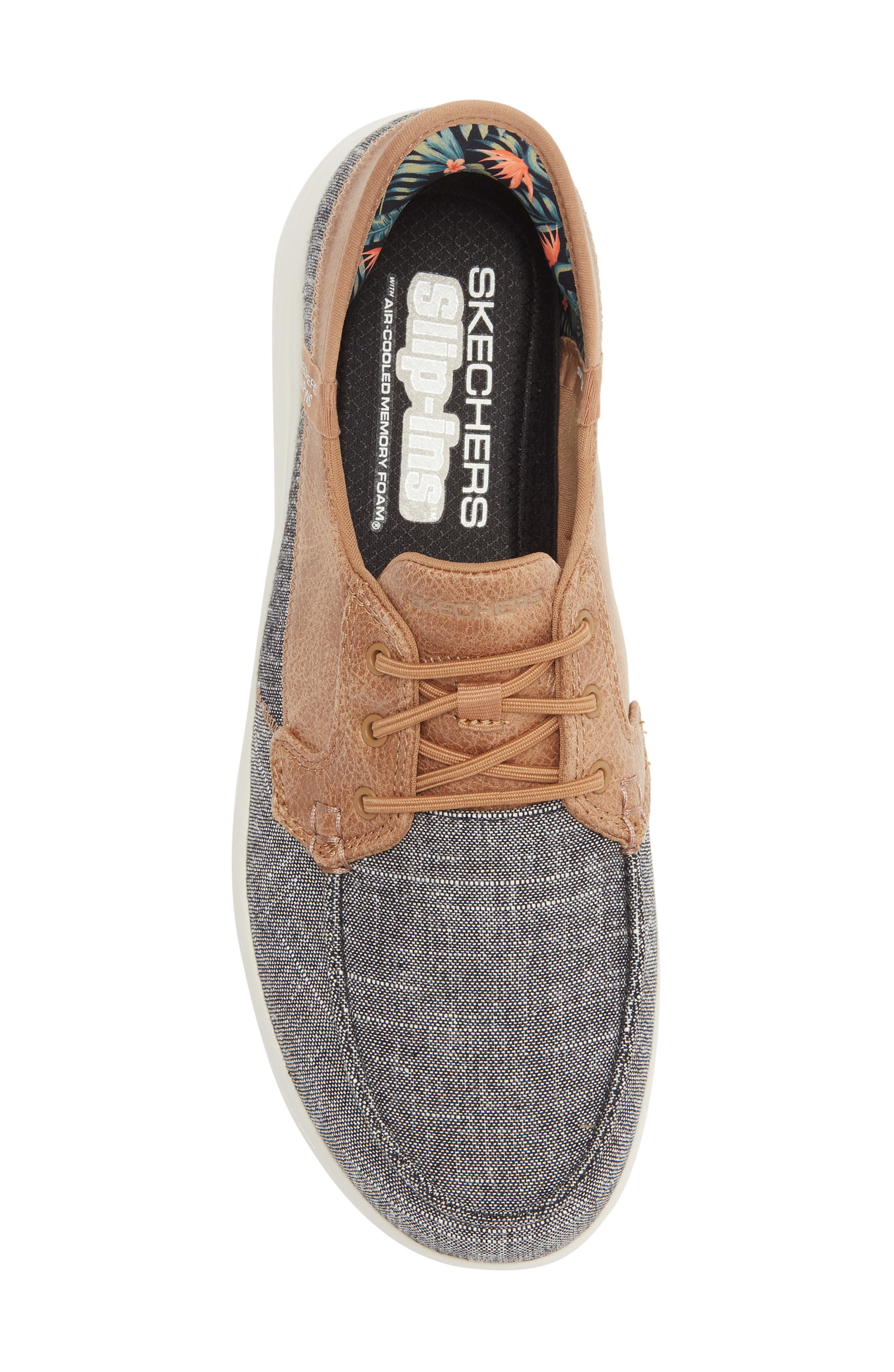 SKECHERS Slip-Ins<sup>®</sup> On The Go Boat Shoe, Alternate, color, Grey/ Brown
