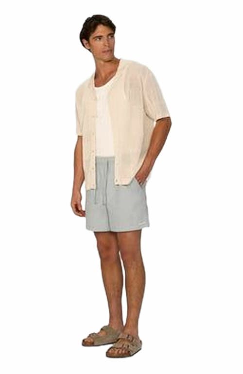 Industrie Australia The Castel Short Sleeve Shirt In Neutral
