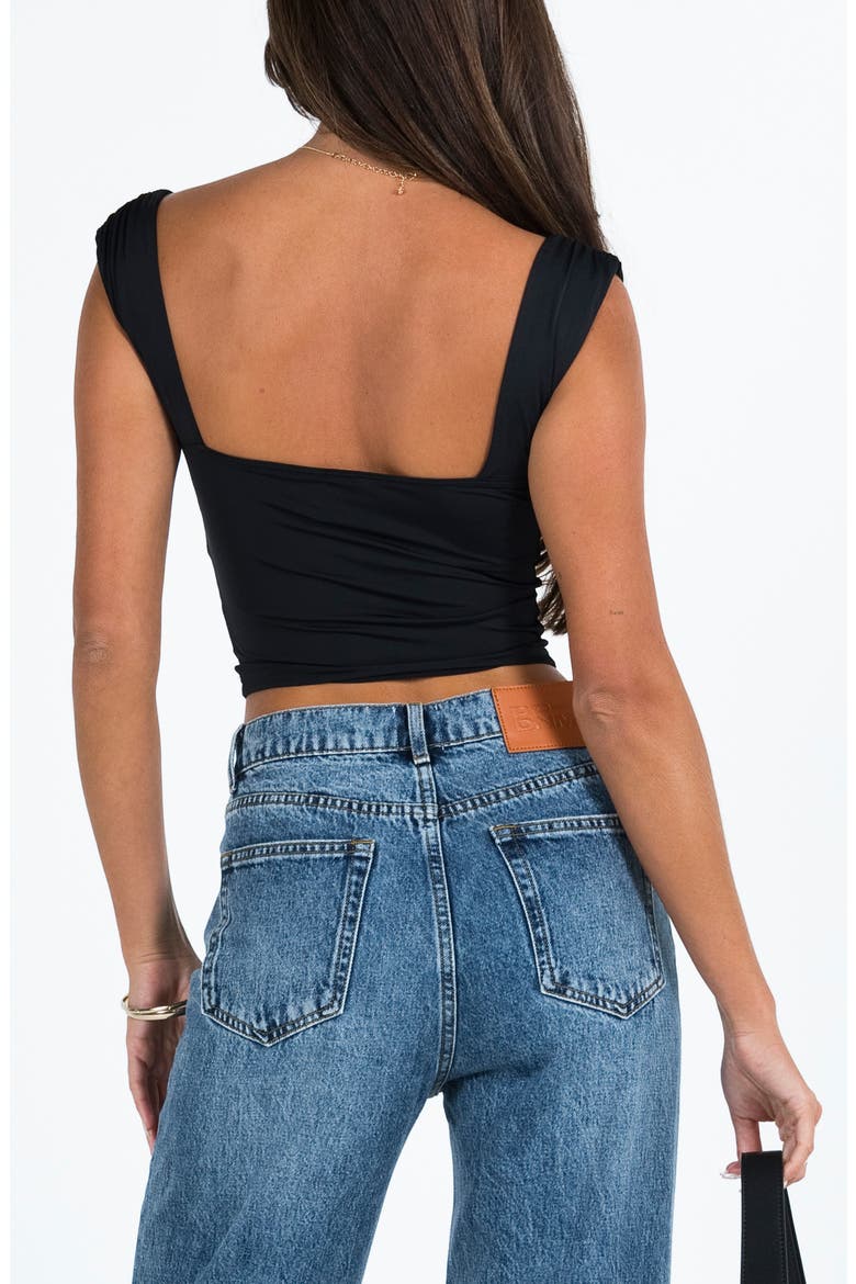 Candyce Crop Top, Alternate, color, BLACK