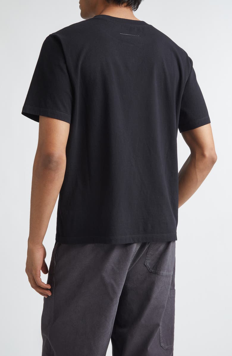 MM6 Maison Margiela Signature Embroidered Logo Graphic T-Shirt, Alternate, color, Black
