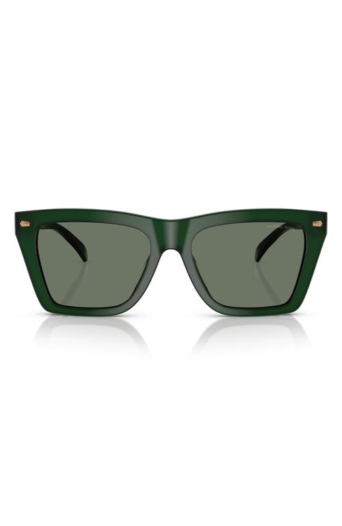 Michael Kors 56mm Square Sunglasses In Olive