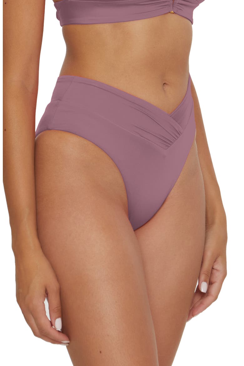 Color Code High Waist Bikini Bottoms, Alternate, color, FIG