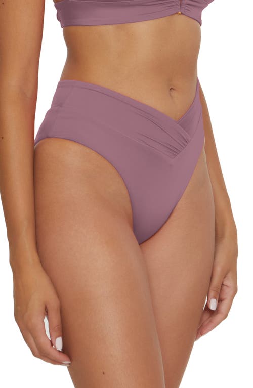 Becca Color Code High Waist Bikini Bottoms In Purple