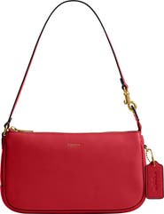 COACH Plaza Natural Grain Leather Shoulder Bag
