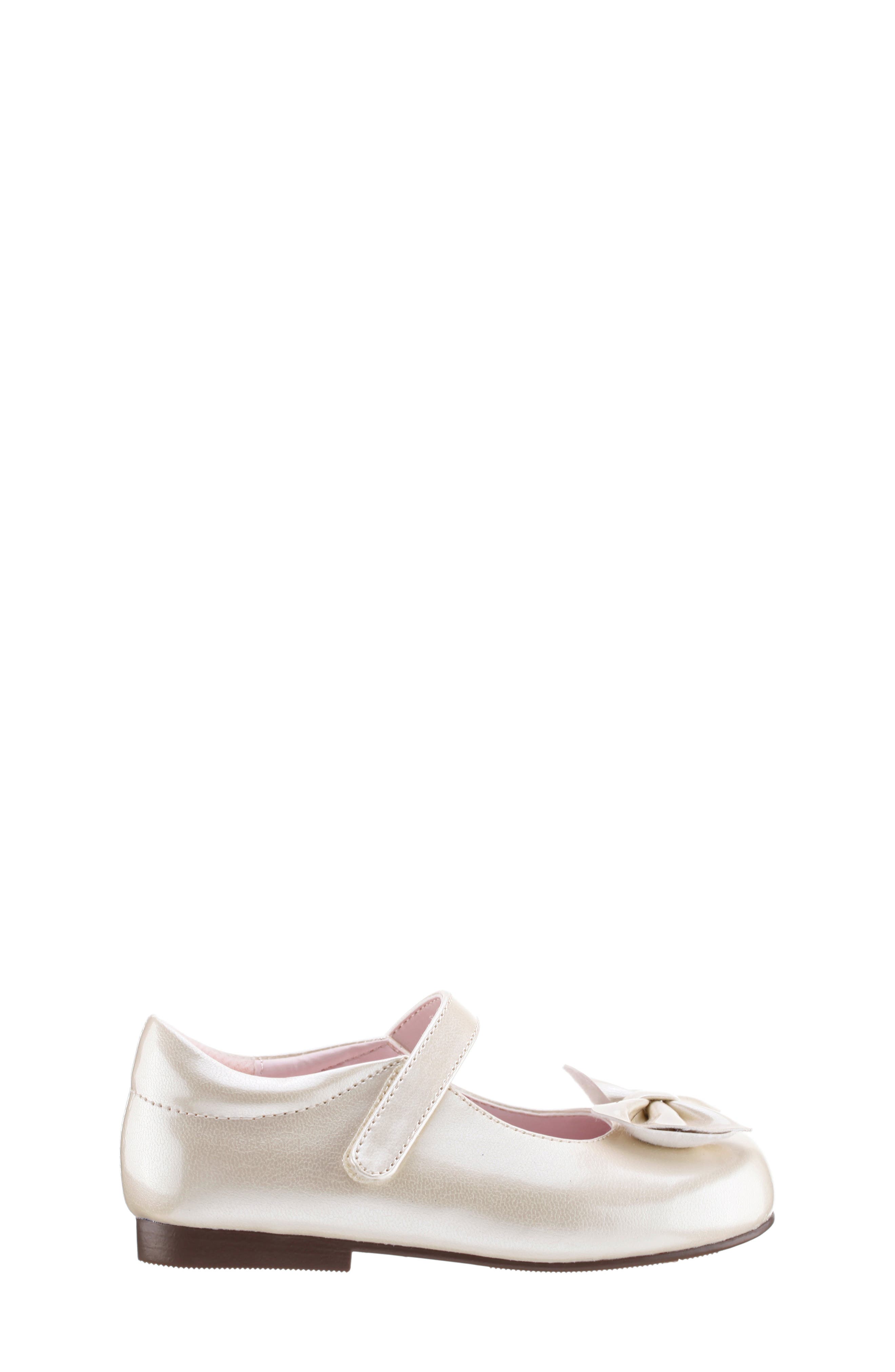 Nina Kids' Posey Mary Jane Flat, Alternate, color, Ivory