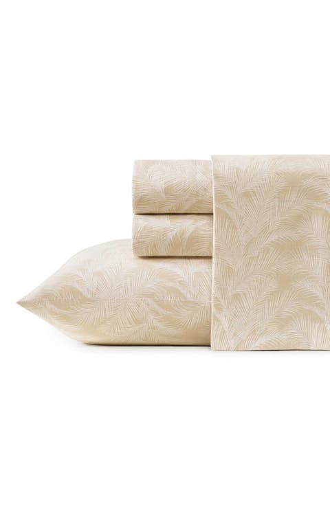 All Over Palms Cotton Sateen Sheet Set