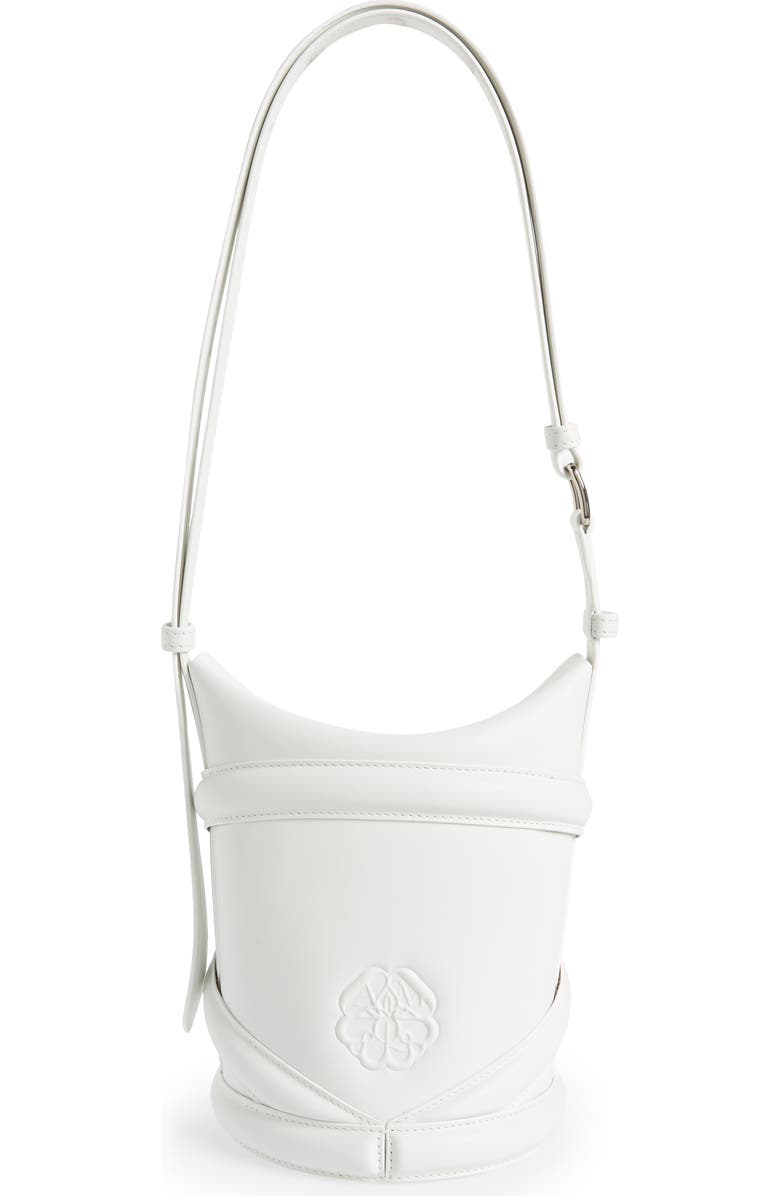 McQueen Alexander McQueen Small The Curve Leather Shoulder Bag, Alternate, color,