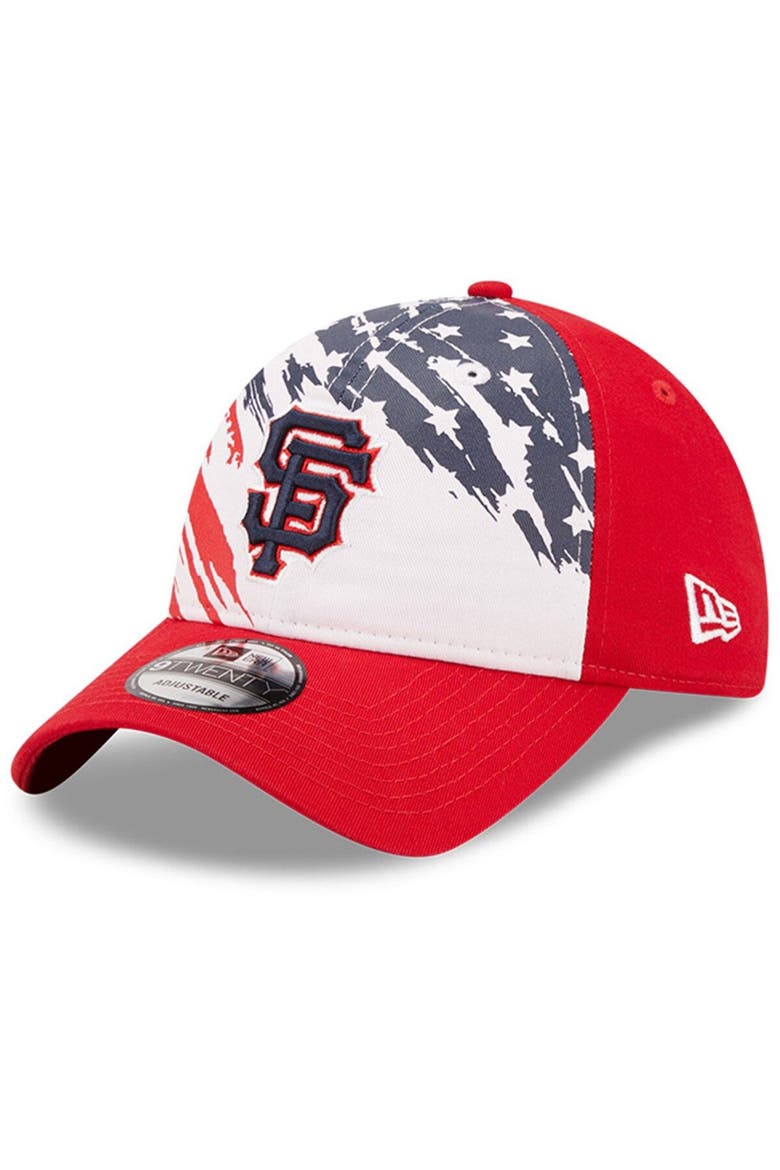 Men's New Era Red San Francisco Giants 2022 4th of July 9TWENTY Adjustable Hat, Main, color, Red