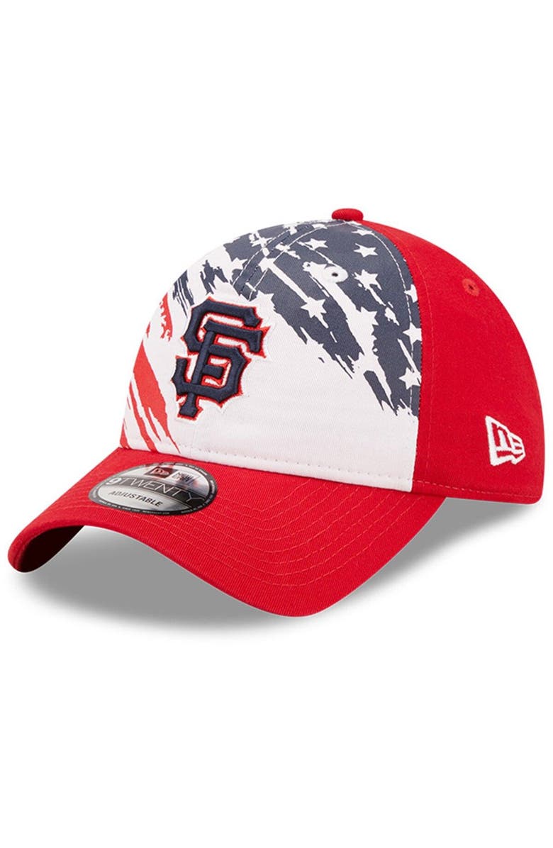 New Era Men's New Era Red San Francisco Giants 2022 4th of July 9TWENTY Adjustable Hat, Main, color, Red