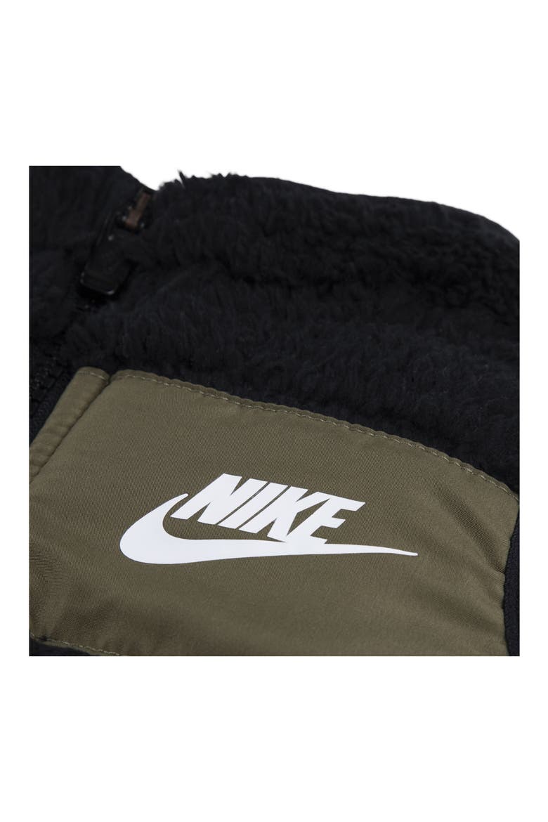 Sportswear Club Long Sleeve T-Shirt, Fleece Vest & Joggers Set, Alternate, color, F66BLACK/W