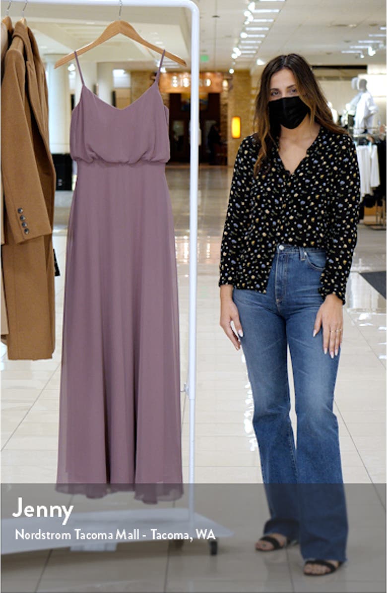 Gwennie Blouson Chiffon Evening Gown, sales video thumbnail