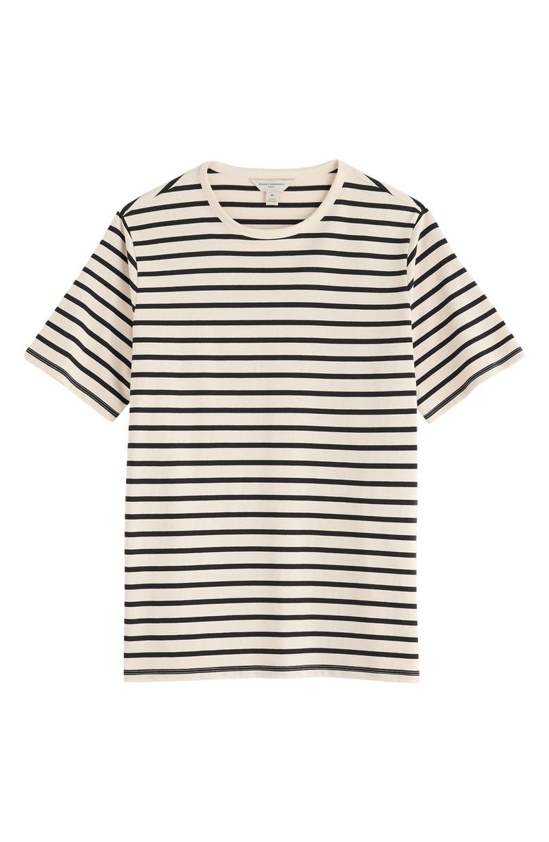 Seasalt Cornwall Seven Seas Sailor Striped Organic Cotton T-Shirt, Main, color, Breton Onyx Ecru