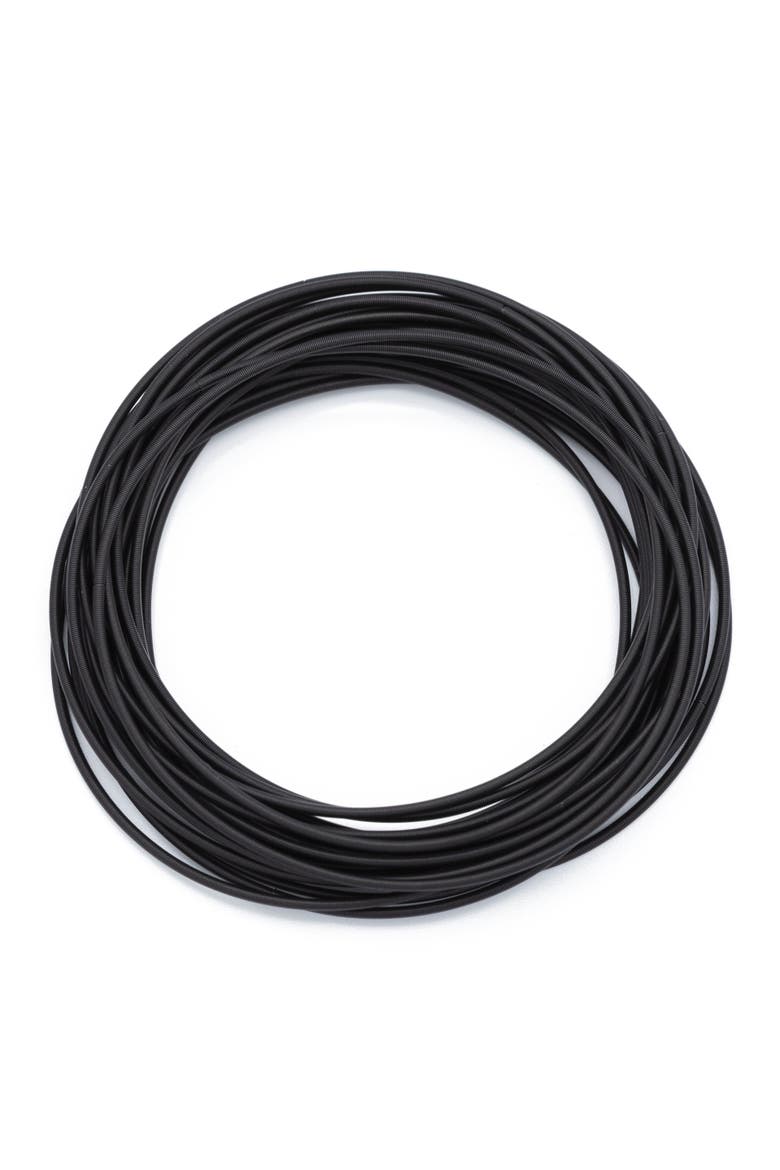 Dia Matte Black Bracelets, Main, color, Set of 25