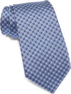 ZEGNA TIES Geometric Silk Tie