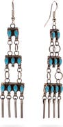 Fortela Turquoise Tribal Drop Earrings