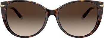57mm Gradient Cat Eye Sunglasses