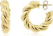 The Lovery Fine Jewelry Chunky Twist Hoop Earrings