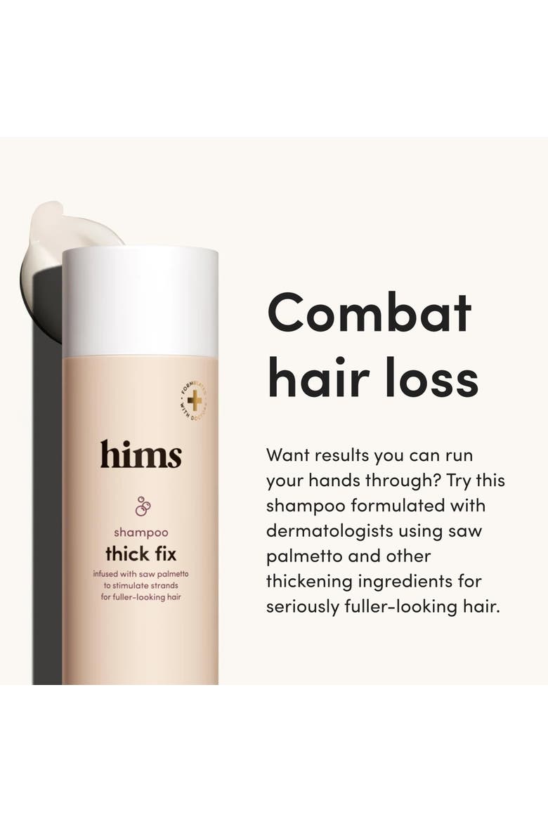 Thick Fix Shampoo Thickening, Strengthening, Saw Palmetto & Niacinamide Formula, Alternate, color, Beige