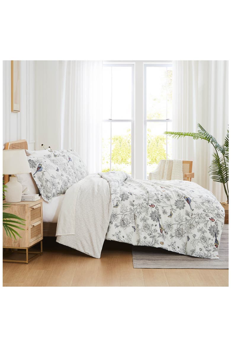Bayberry Reversible Duvet & Sham Set, Alternate, color, BEIGE