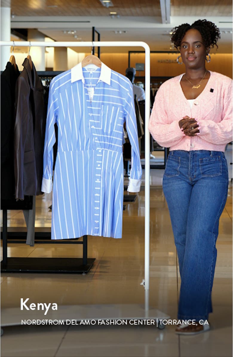 Poppe Long Sleeve Shirtdress, sales video thumbnail