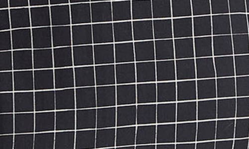 Vince Trellis Plaid Pencil Skirt In Black