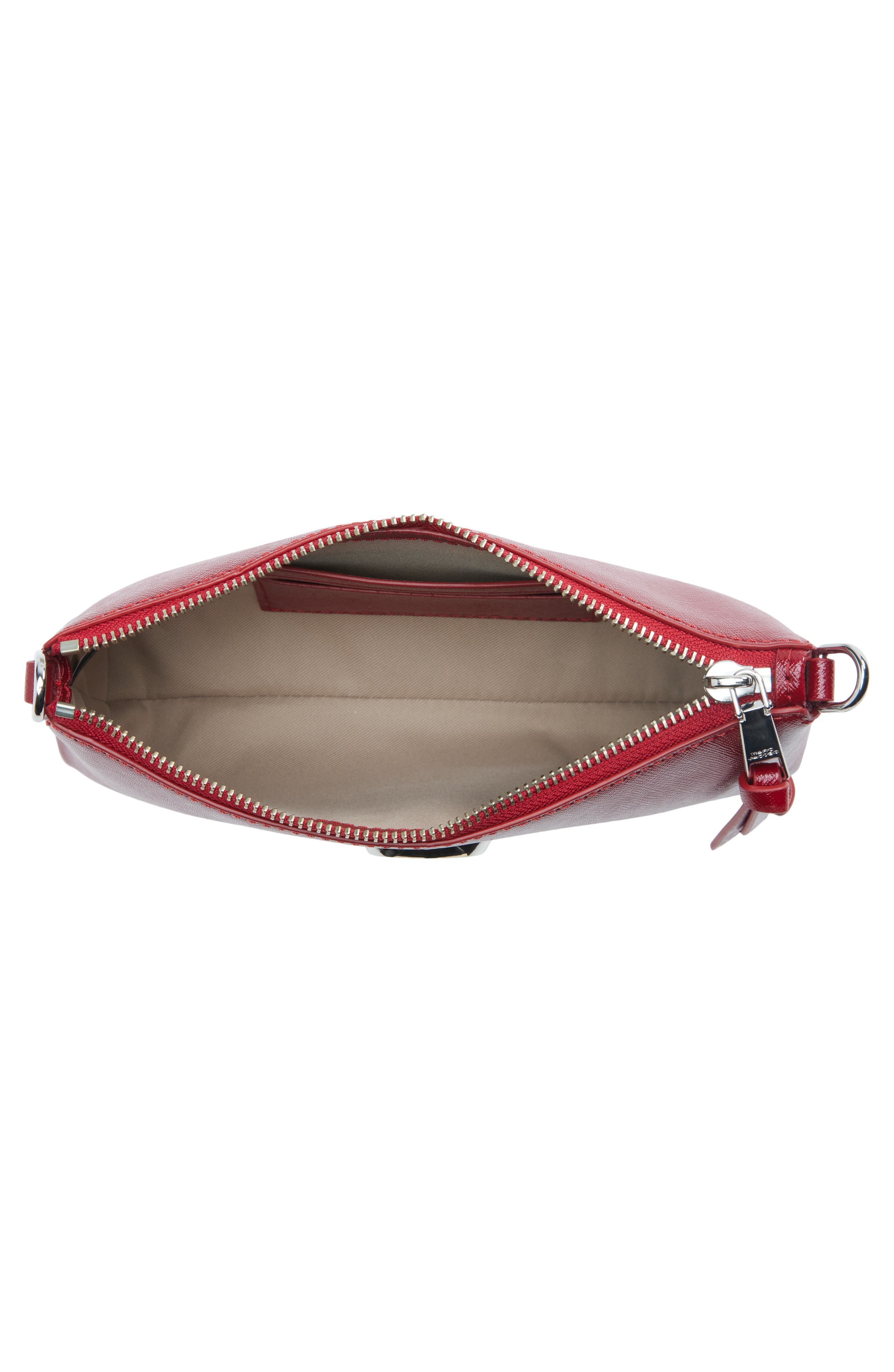 The Snapshot Pochette Bag, Alternate, color, SIREN RED