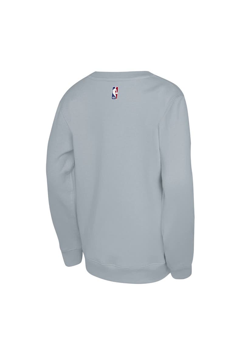 Youth Jordan Brand Silver San Antonio Spurs Courtside Statement Edition Sweatshirt, Alternate, color, Silver