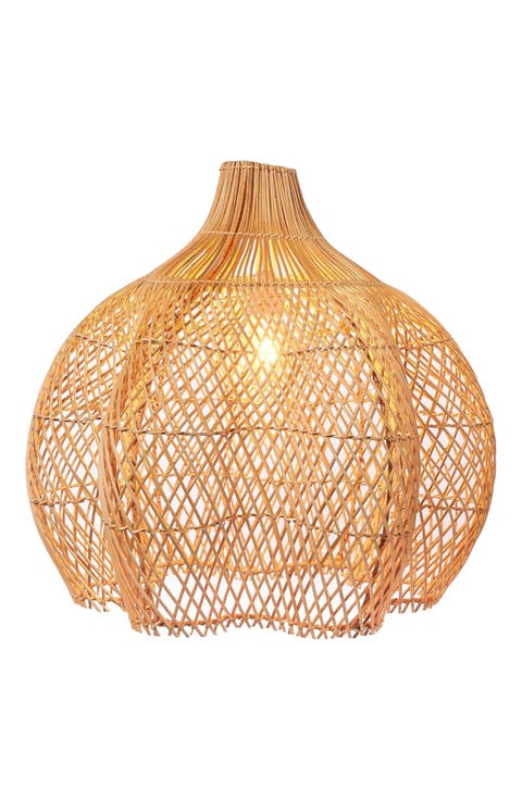 Whipped Rattan Pendant Hanging Light