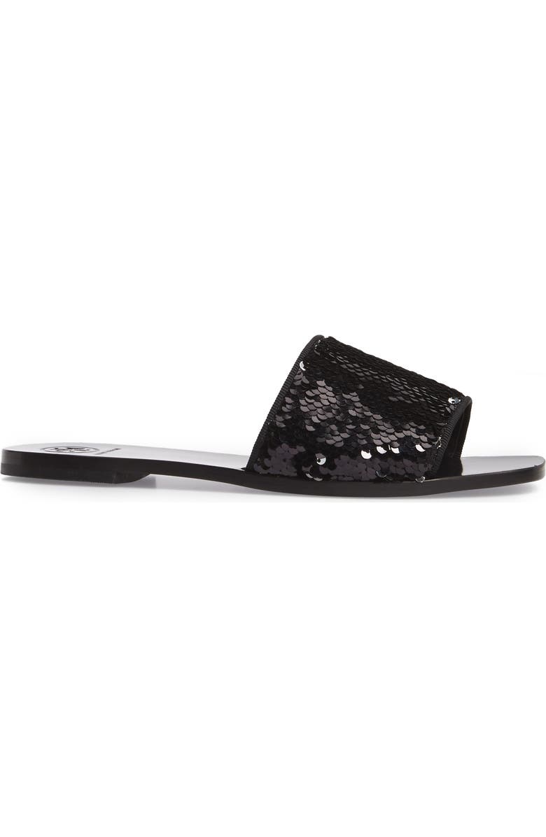 Tory Burch Carter Sequin Slide Sandal, Alternate, color,
