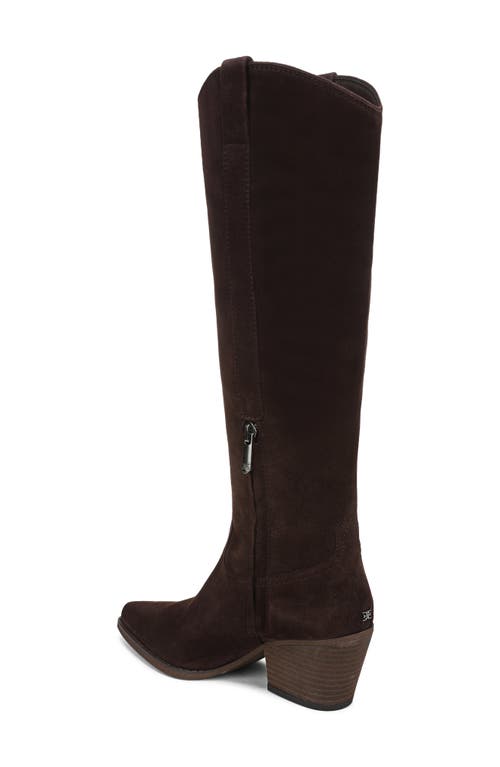 Sam Edelman Wyatt Knee High Western Boot In Brown