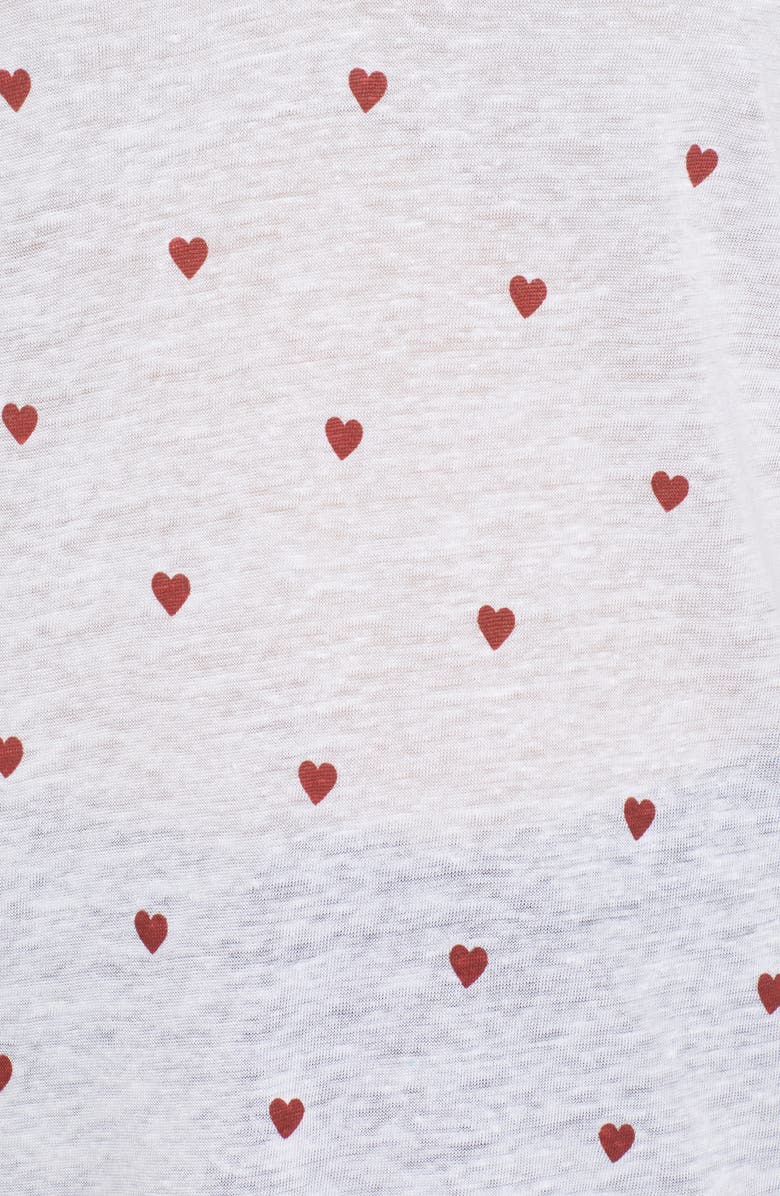 Rails Cara Heart Print Tee, Alternate, color, 