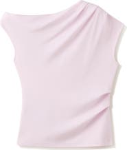 MANGO Ruched One-Shoulder Top