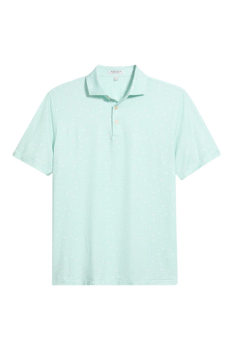 Skull It Performance Jersey Polo, Alternate, color, WHITE/GREEN