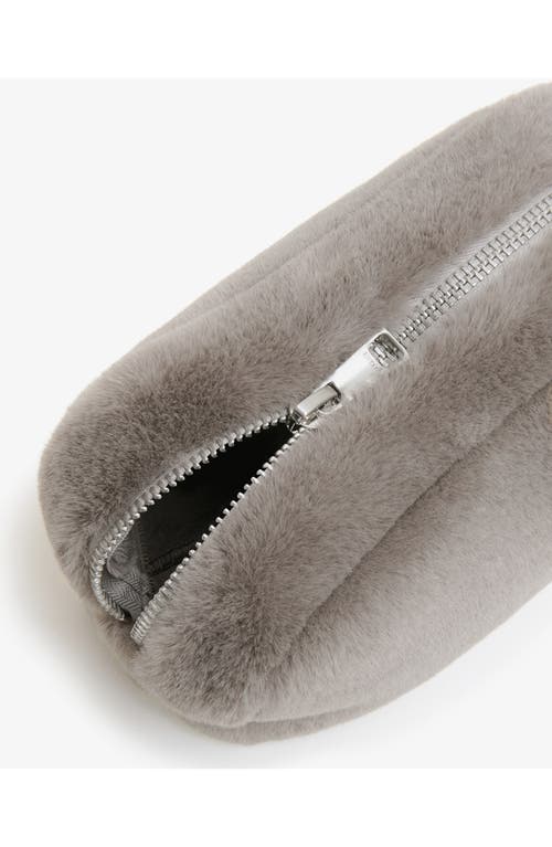 Apparis Noor Faux Fur Pouch In Gray