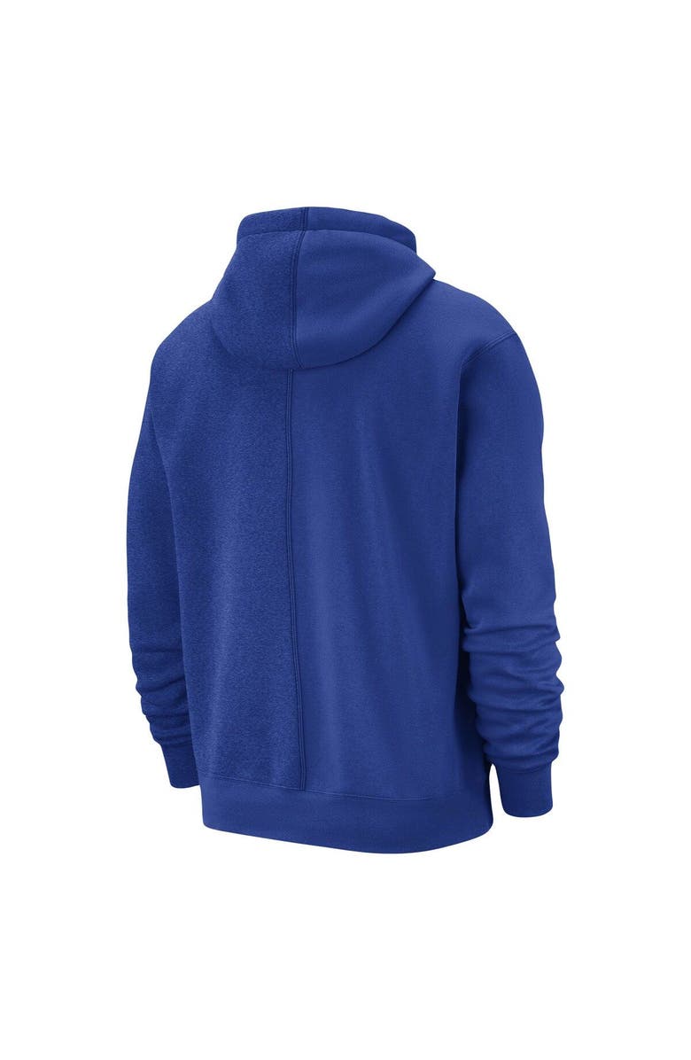 Nike Men's Nike Blue Dallas Mavericks Courtside Versus Stitch Split Pullover Hoodie, Alternate, color, Blue