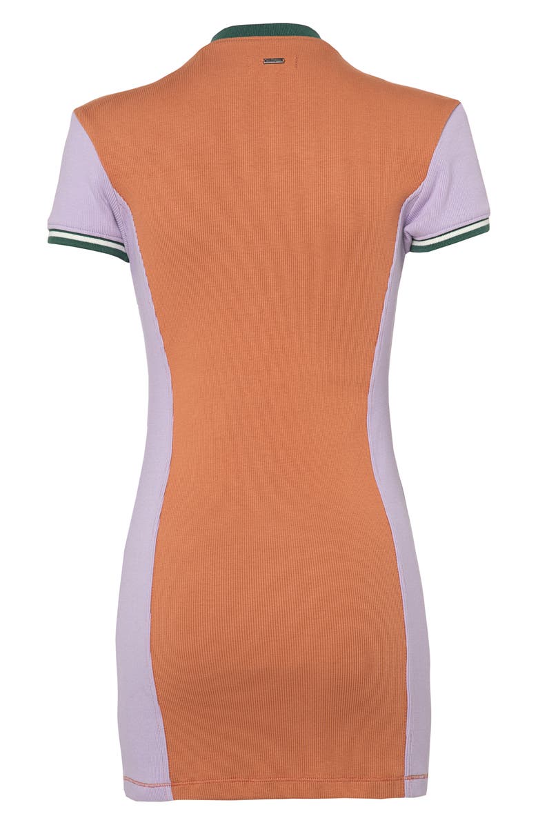 Maaji Colorblock Rib Cover-Up Minidress, Alternate, color, 