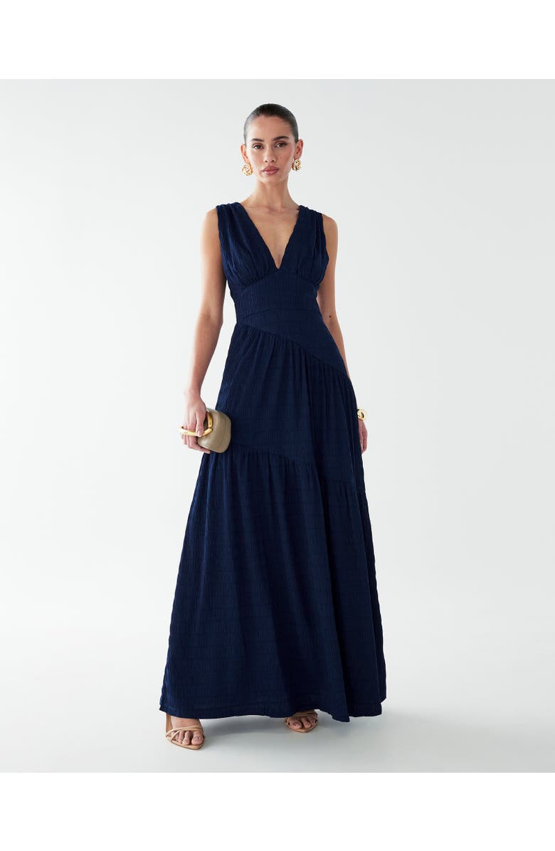 BWLDR Laney Maxi Dress, Main, color, Navy Blue