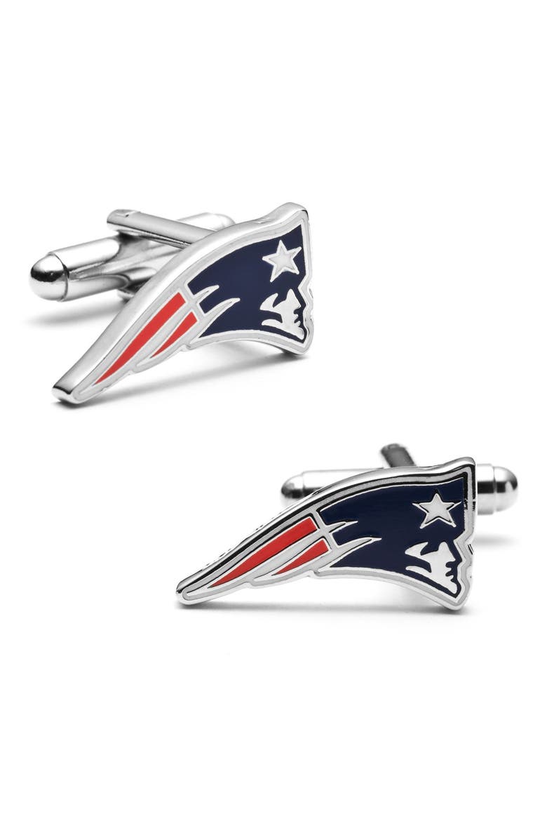 'New England Patriots' Cuff Links, Main, color, BLUE