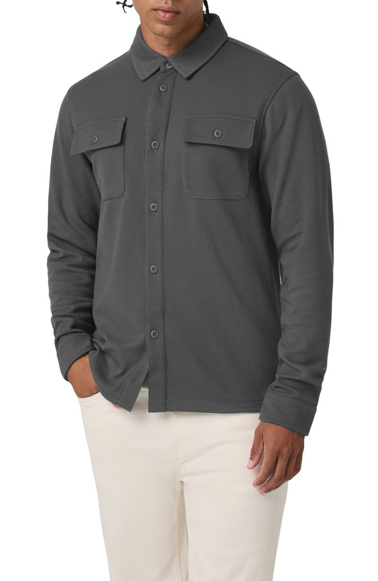 Vuori Waffle Shirt Jacket, Main, color, Dark Pewter