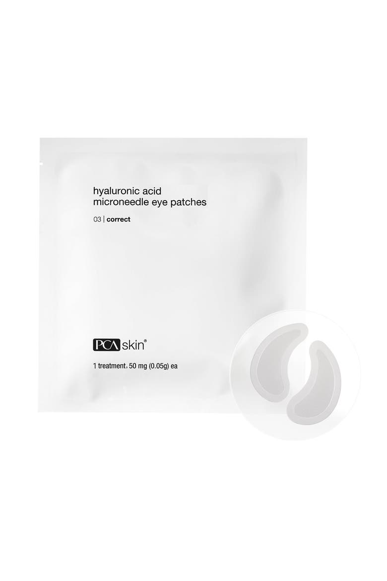 Hyaluronic Acid Microneedle Eye Patches, Main, color, WHITE