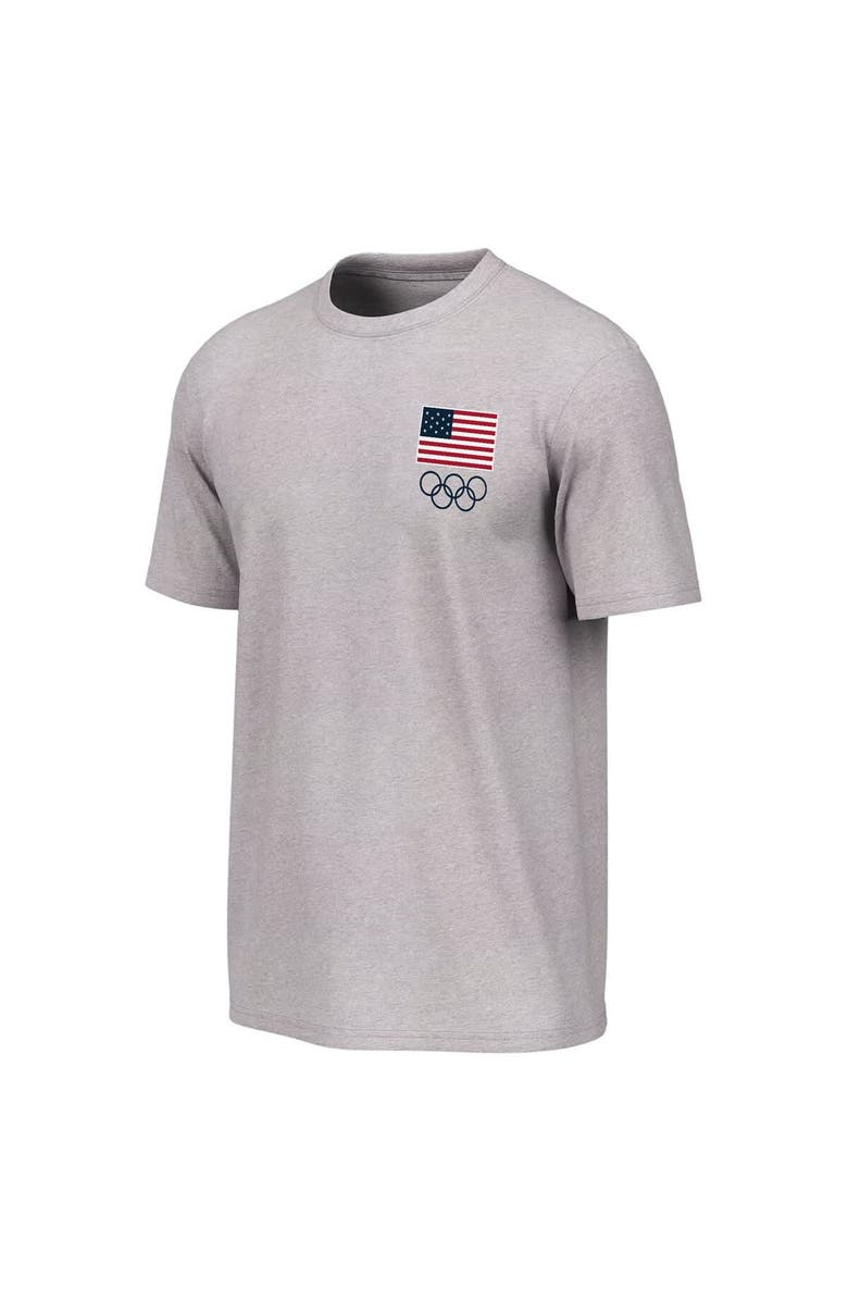 Outerstuff Men's Outerstuff  Gray Team USA Milano Cortina 2026 Winter Olympics Mountain Patch T-Shirt, Alternate, color, Gray
