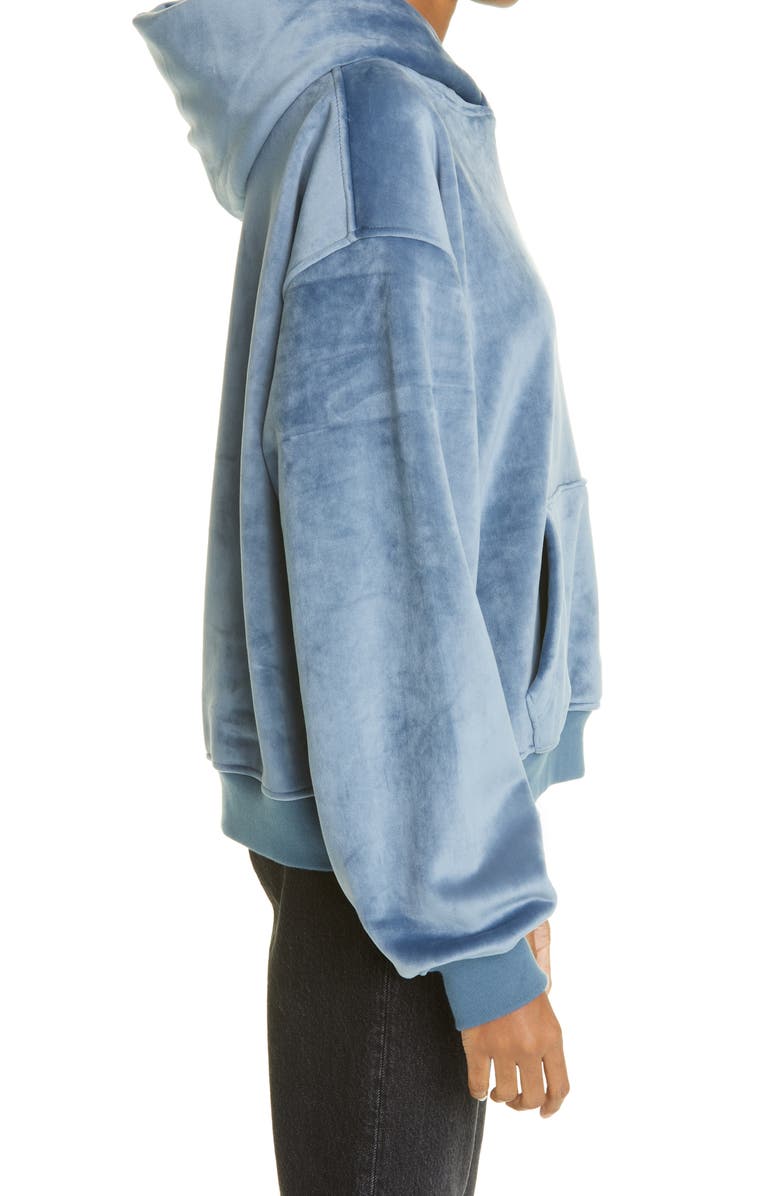 Alexander Wang Velour Hoodie, Alternate, color,