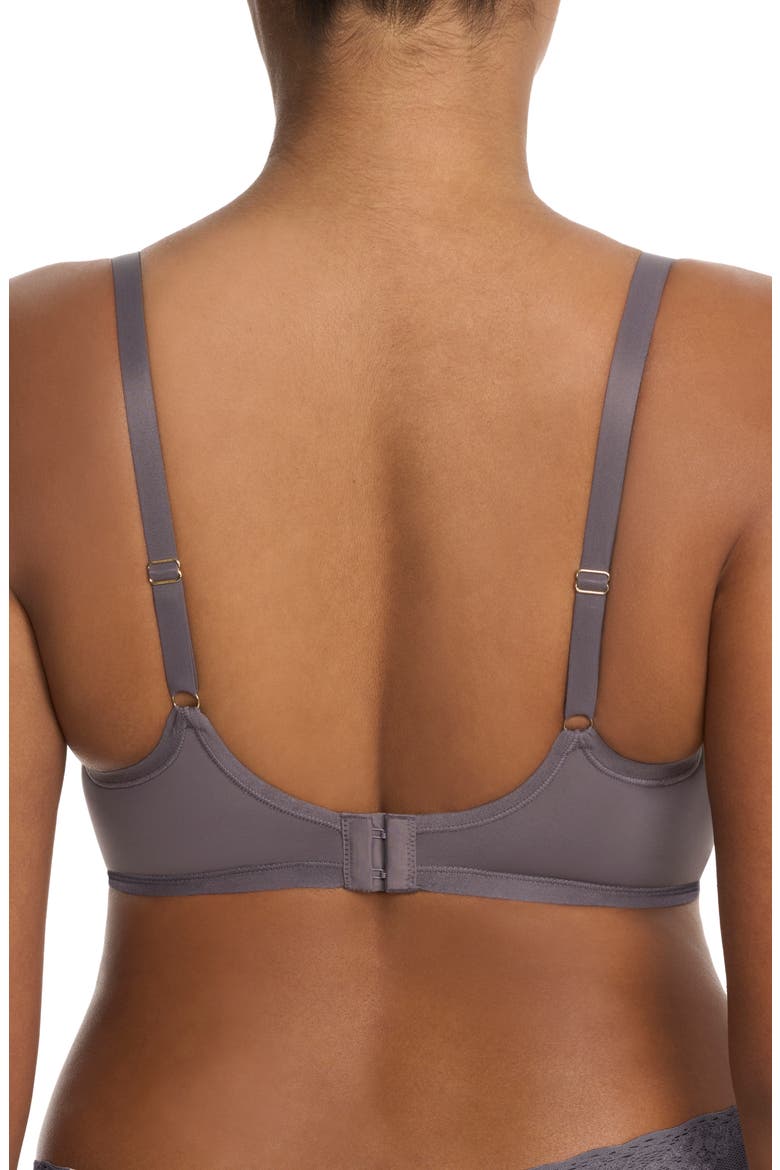 Refined Contour Underwire Bra, Alternate, color, GUNMETAL