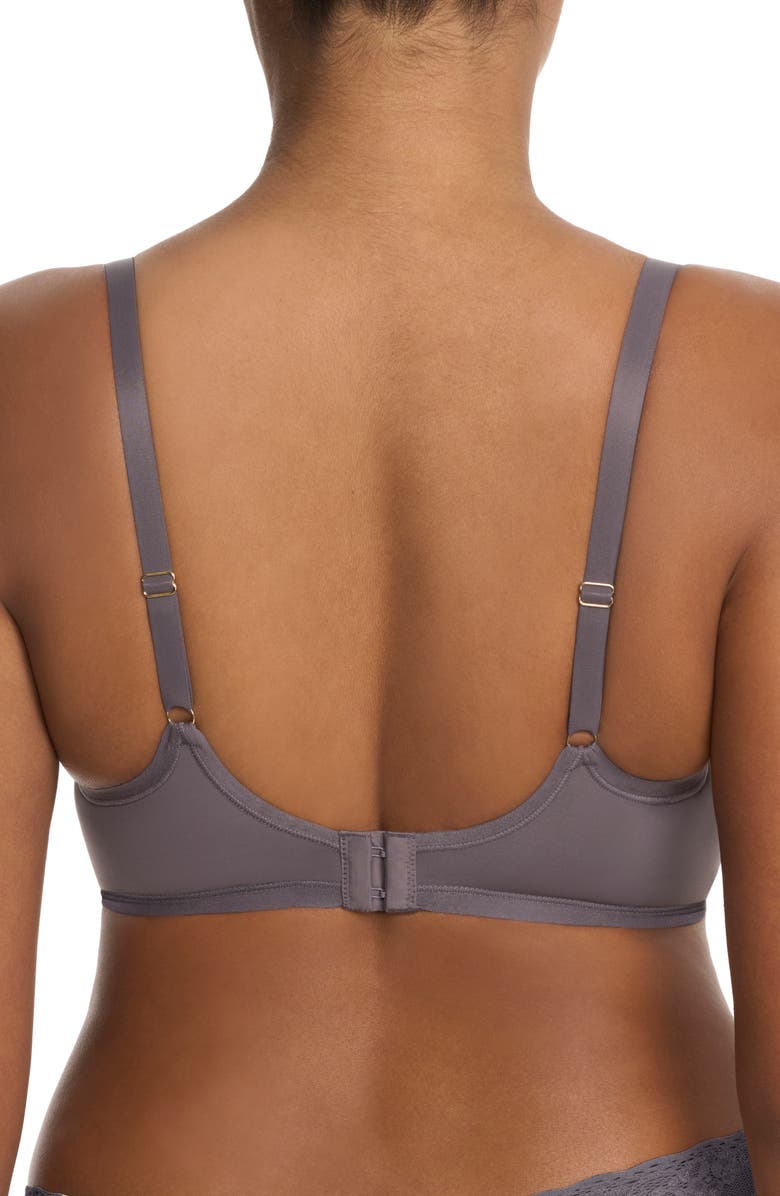 Natori Refined Contour Underwire Bra, Alternate, color, Gunmetal
