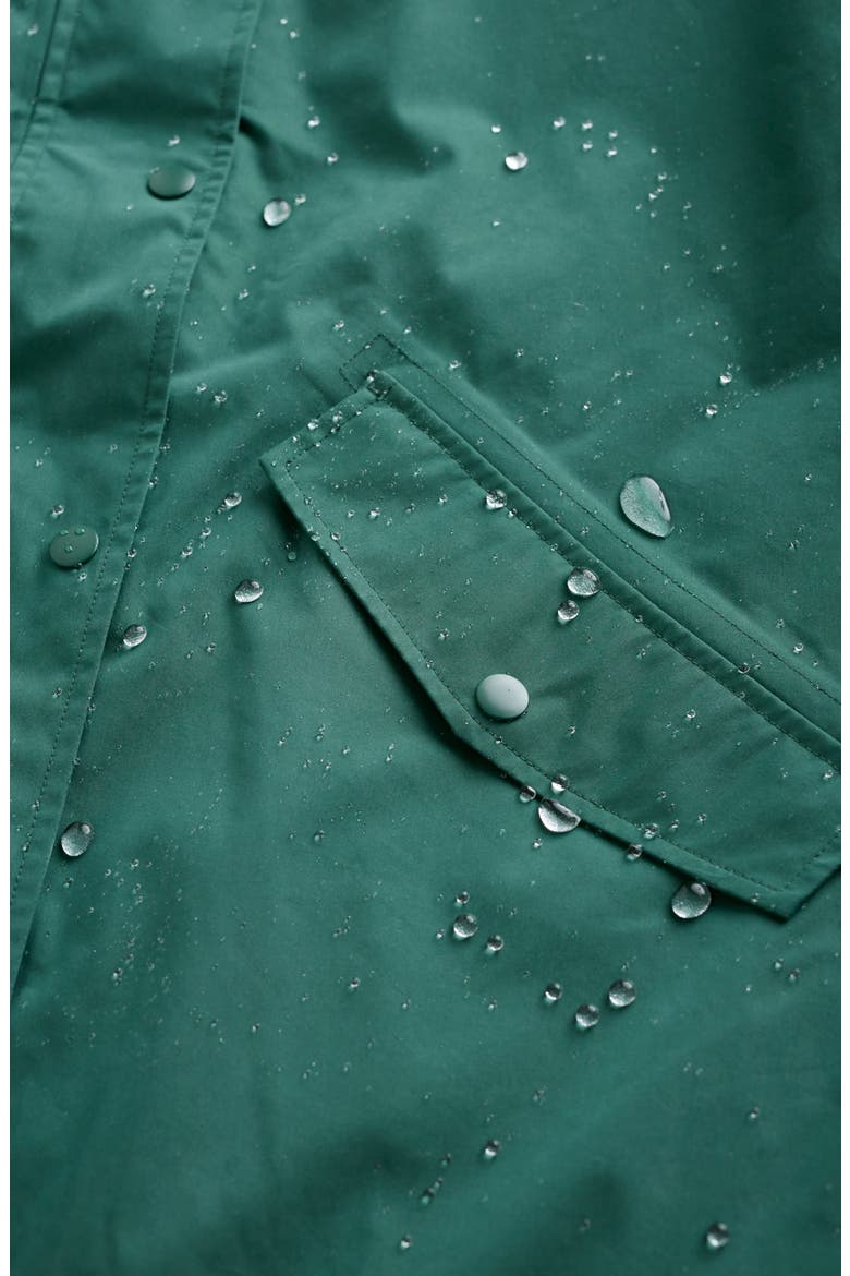Porth Nanven Waterproof Organic Cotton Blend Raincoat, Alternate, color, GROVE