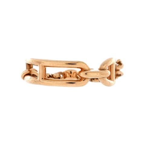 Chaine d'Ancre Chaos Ring 18K Rose Gold with Diamonds Small