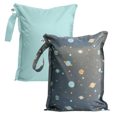 Mess-Proof Waterproof Washable Baby/Toddler Wet Bags - Solids