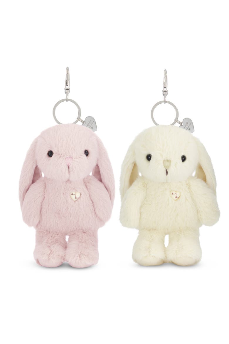 Penelope the Bunny Set of 2 Plush BFF Keychains, Main, color, Blossom & Sunshine